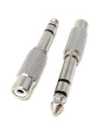 DRUT 6.35mm Stereo Jack to RCA Phono Socket Cable Adapter