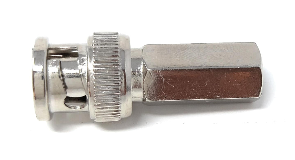 DRUT BNC Twist On Male Plug End RG59/RG6 Coaxial Install SDI Adapter for CCTV Surveillance Security Camera DVI Radio Antenna Coaxial Connector Socket