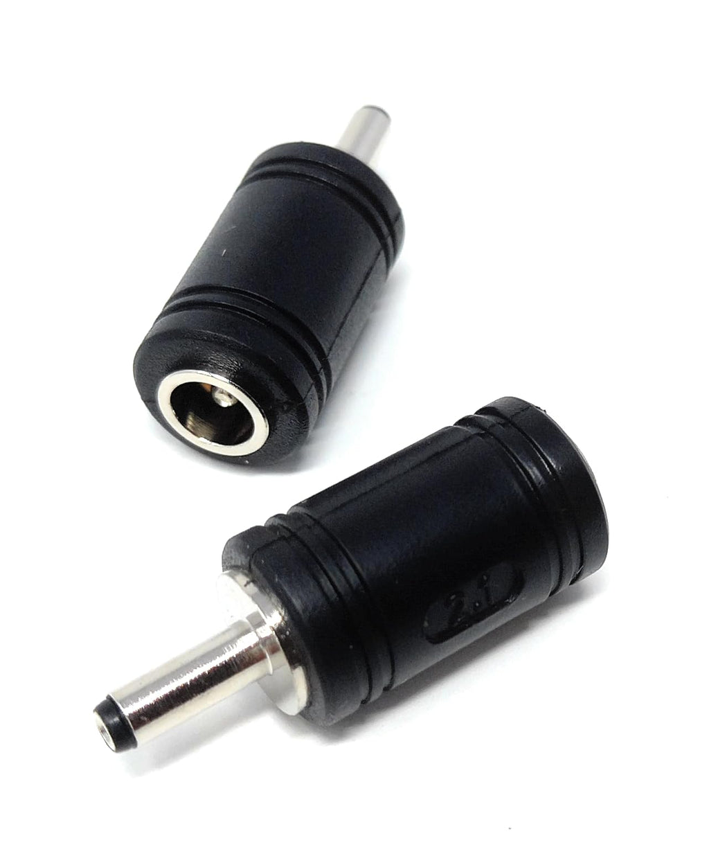 DRUT 5.5mm X 2.1mm DC In Line Socket to 3.5mm x 1.3mm DC Jack Plug Cable Converter
