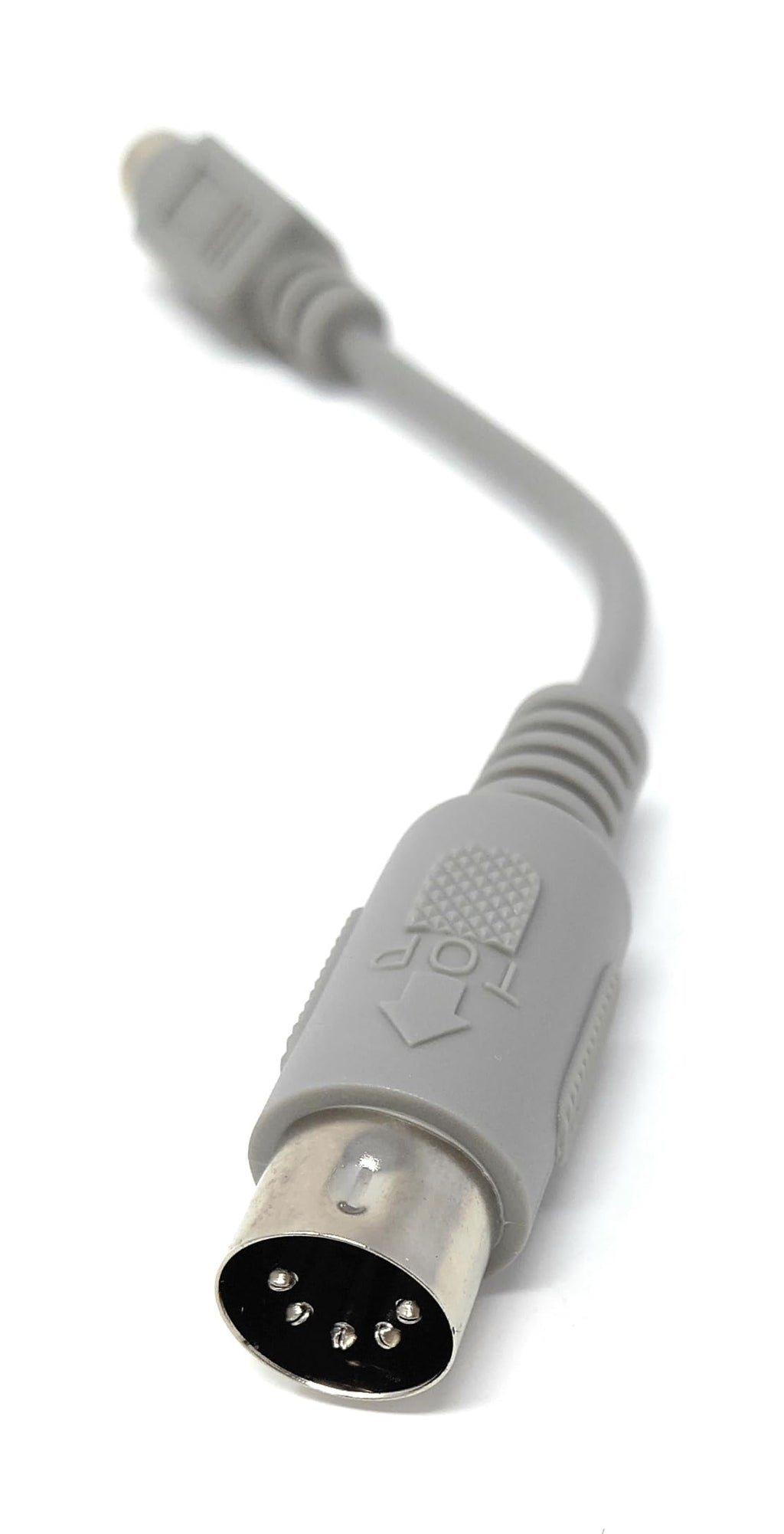 5-Pin DIN Male to 6-Pin Mini DIN Female Adapter Cable – 15cm MIDI Converter Lead for Musical Instruments, Keyboards, AT to PS/2 Device Conversion