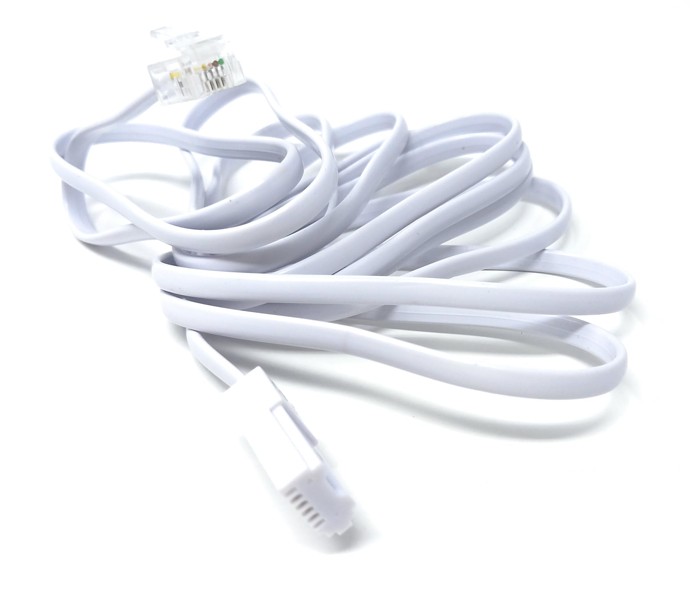 DRUT BT to RJ11 4 Wire (431A) Male to Male UK Telephone Modem Lead Cable