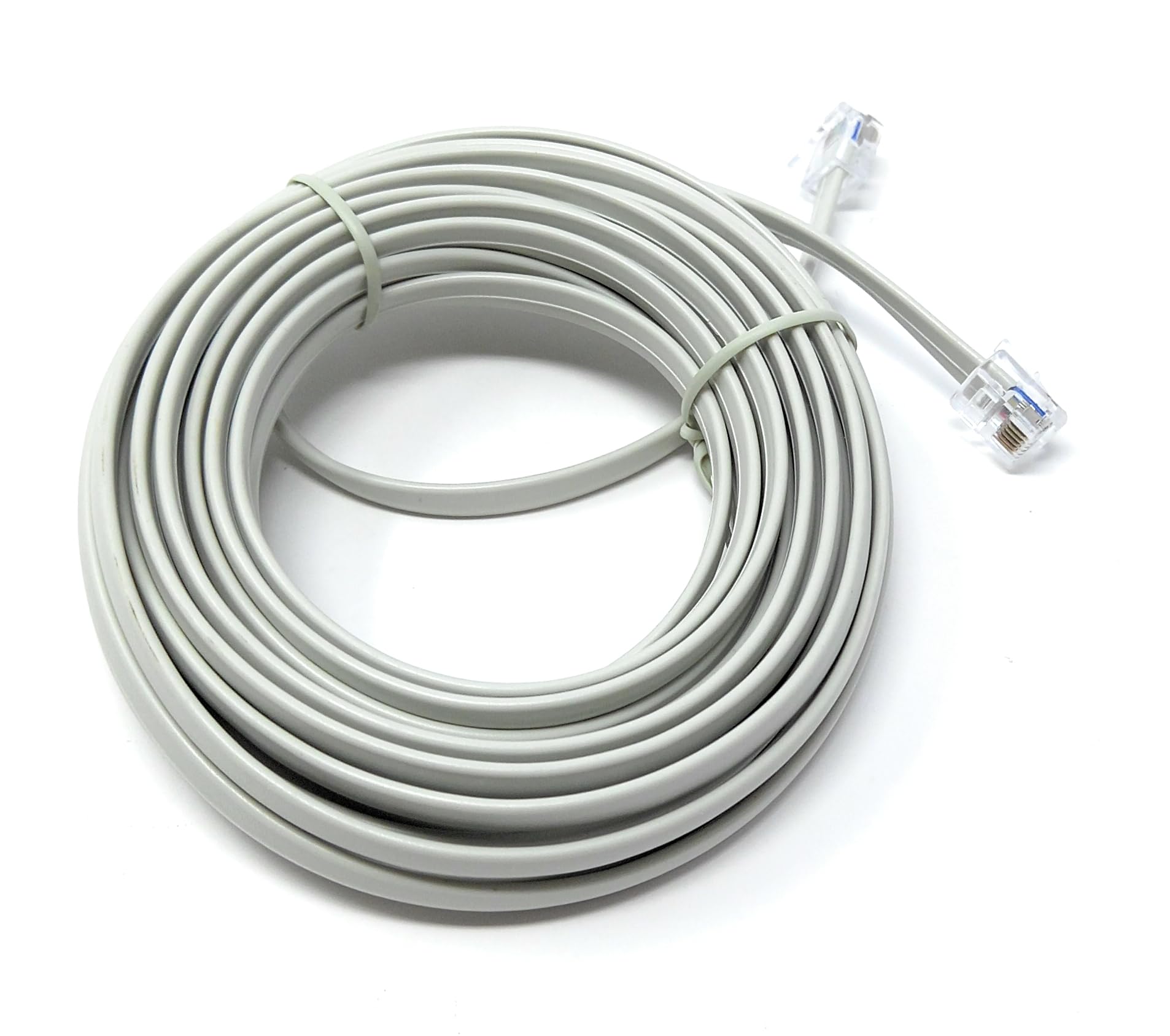 DRUT FLAT RJ12 to RJ12 6P6C Cable Lead Plug to Plug (RJ11 with 6 pin Wire)