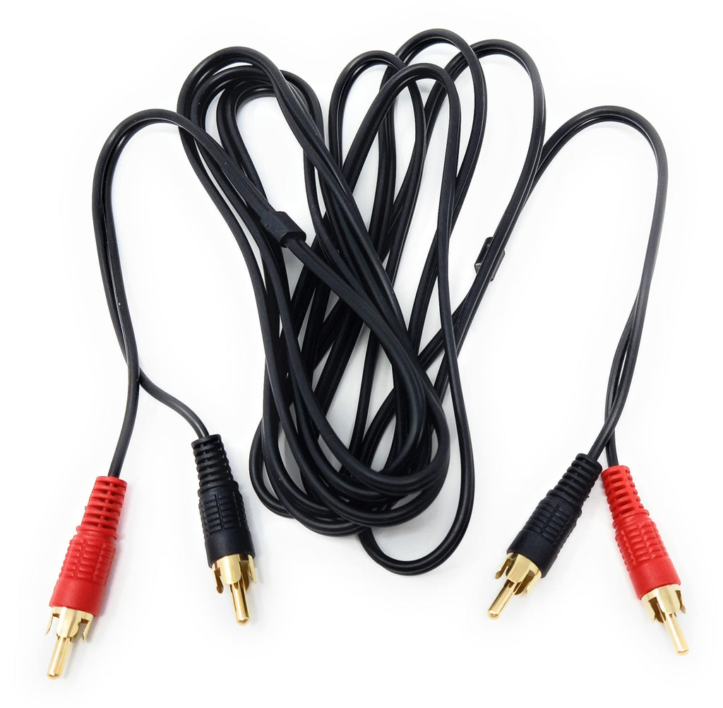 DRUT RCA to RCA Phono Twin Jack to Jack Stereo Audio Cable Lead Cord Compatible With CD/DVD/Amplifier/Hifi/DJ Mixer/Turntable