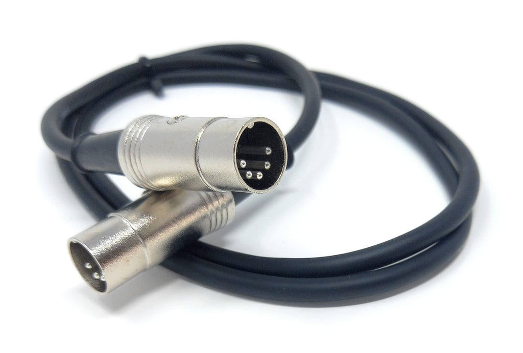 DRUT MIDI Male to Male Lead 5 pin DIN Shielded Flexible for Computer, Synth, Keyboard, Effects, Music Instruments Audio Cable