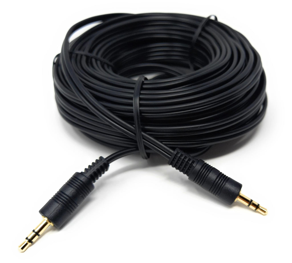 DRUT 3.5mm to 3.5mm Stereo Audio AUX Cable Gold Connectors, Small 3 pin Jack to Jack Speaker Lead