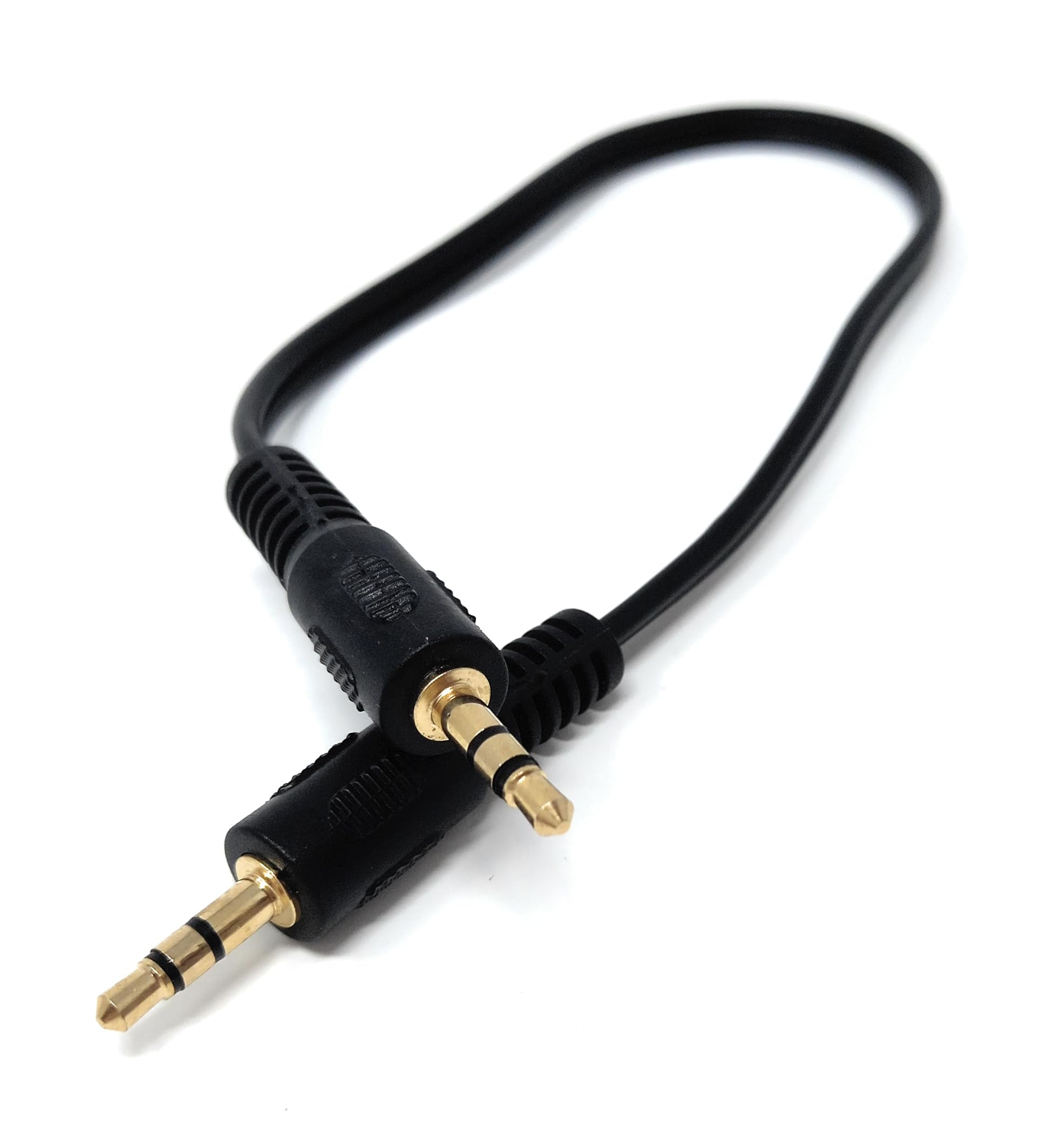 DRUT 3.5mm to 3.5mm Stereo Audio AUX Cable Gold Connectors, Small 3 pin Jack to Jack Speaker Lead