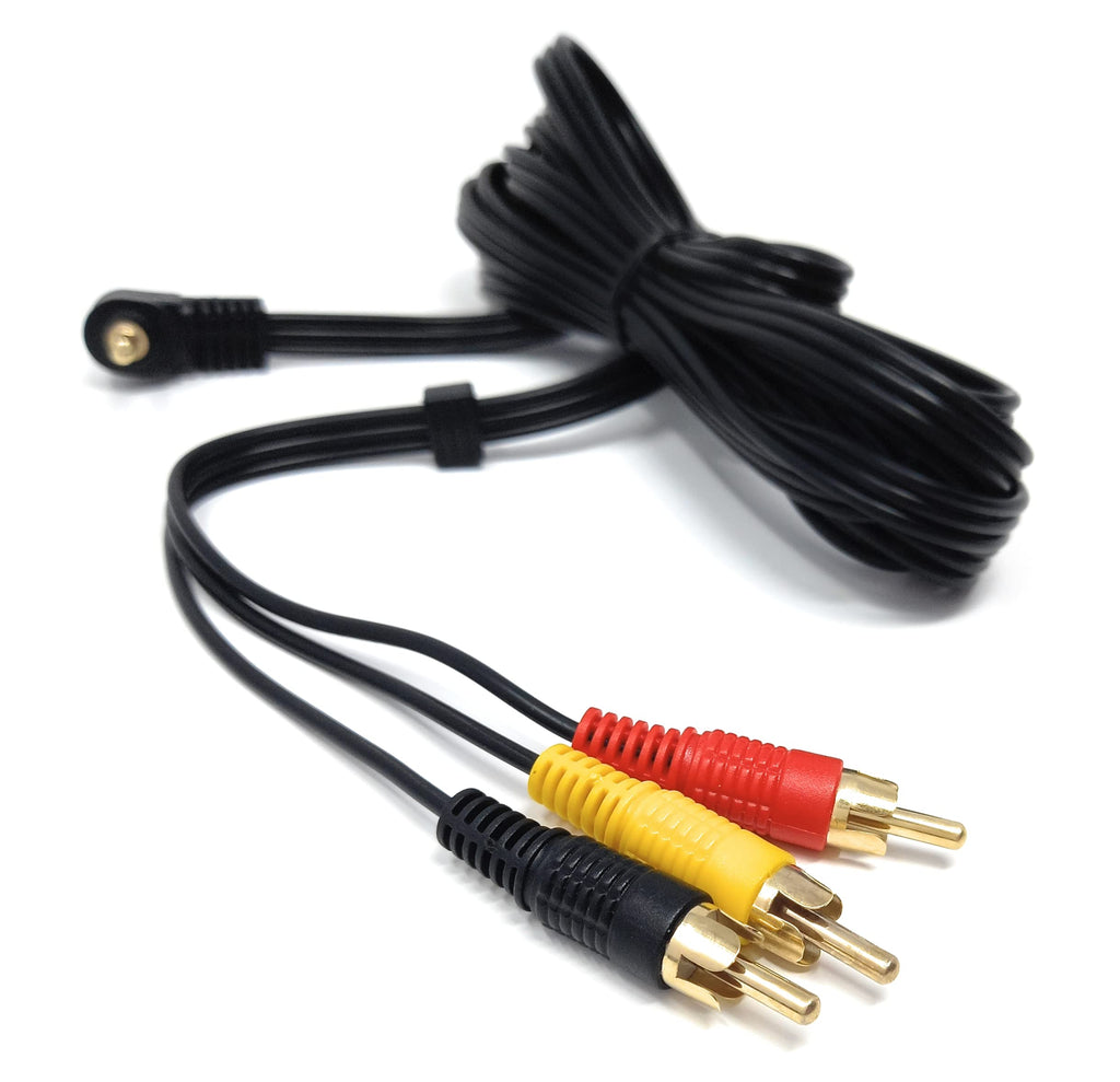DRUT Right Angle 4 Pole 3.5mm Jack To 3 x RCA Composite & Stereo Audio Video Lead Cable
