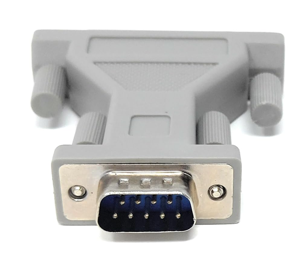 DRUT DB9 to DB25 Serial Adapter, Male-to-Male Converter for Legacy RS232 Devices