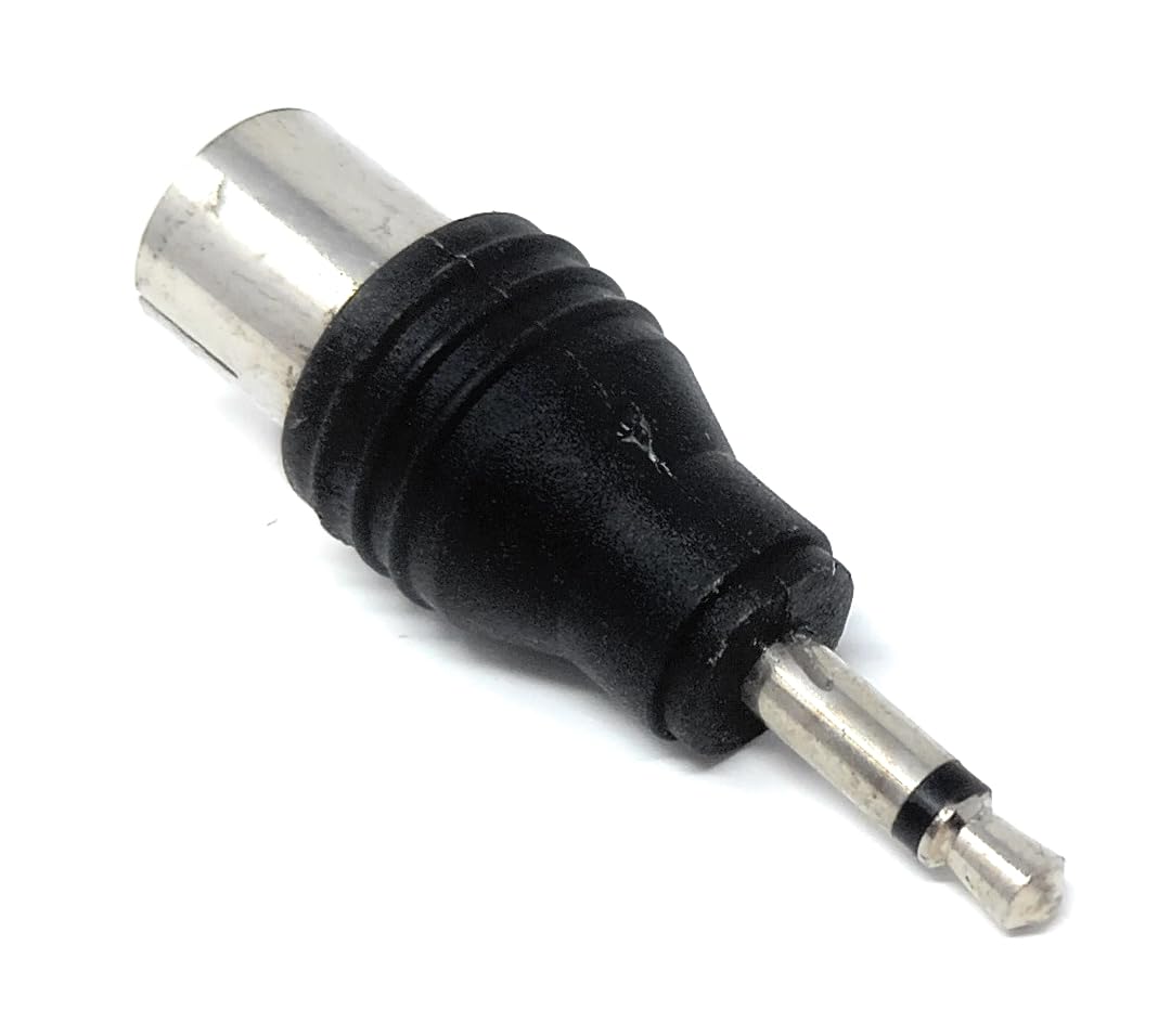 DRUT 3.5mm Mono Jack Plug to TV RF Push Type Female Coax Cable Socket Adapter
