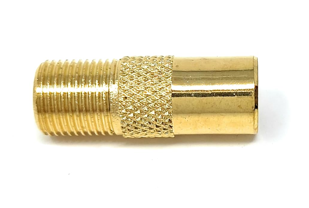 DRUT F Type Screw Female Socket to TV RF Male Coax Aerial Antenna Cable Adapter