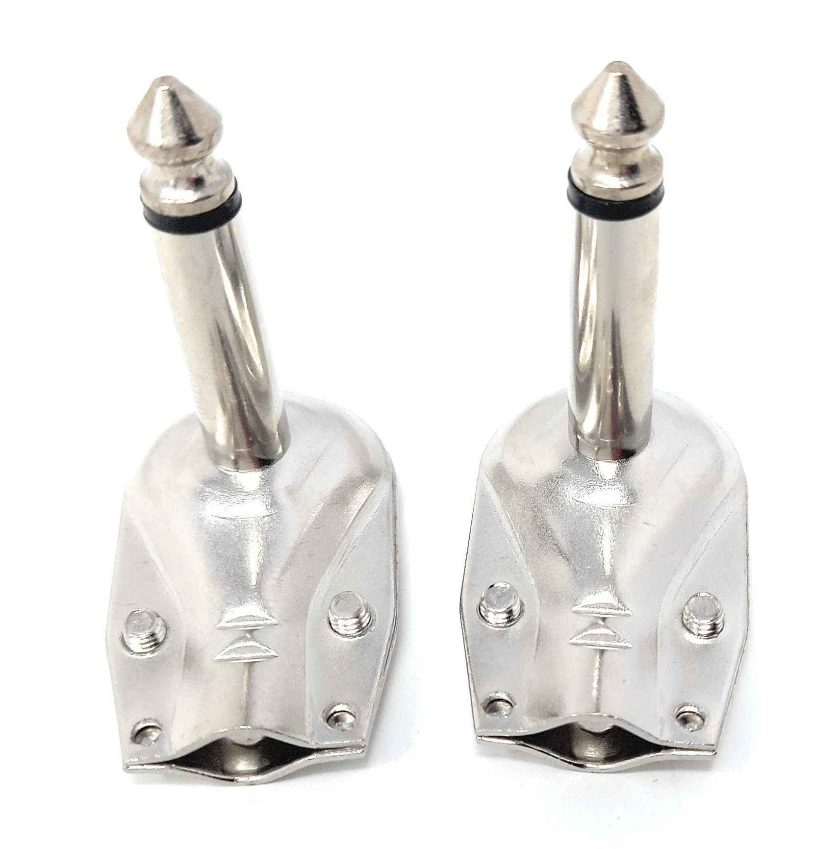6.35mm Mono 1/4 90 Degree Right Angle TS, Soldering Plug, Flat Pancake Style, DIY, Audio Connector Adapter
