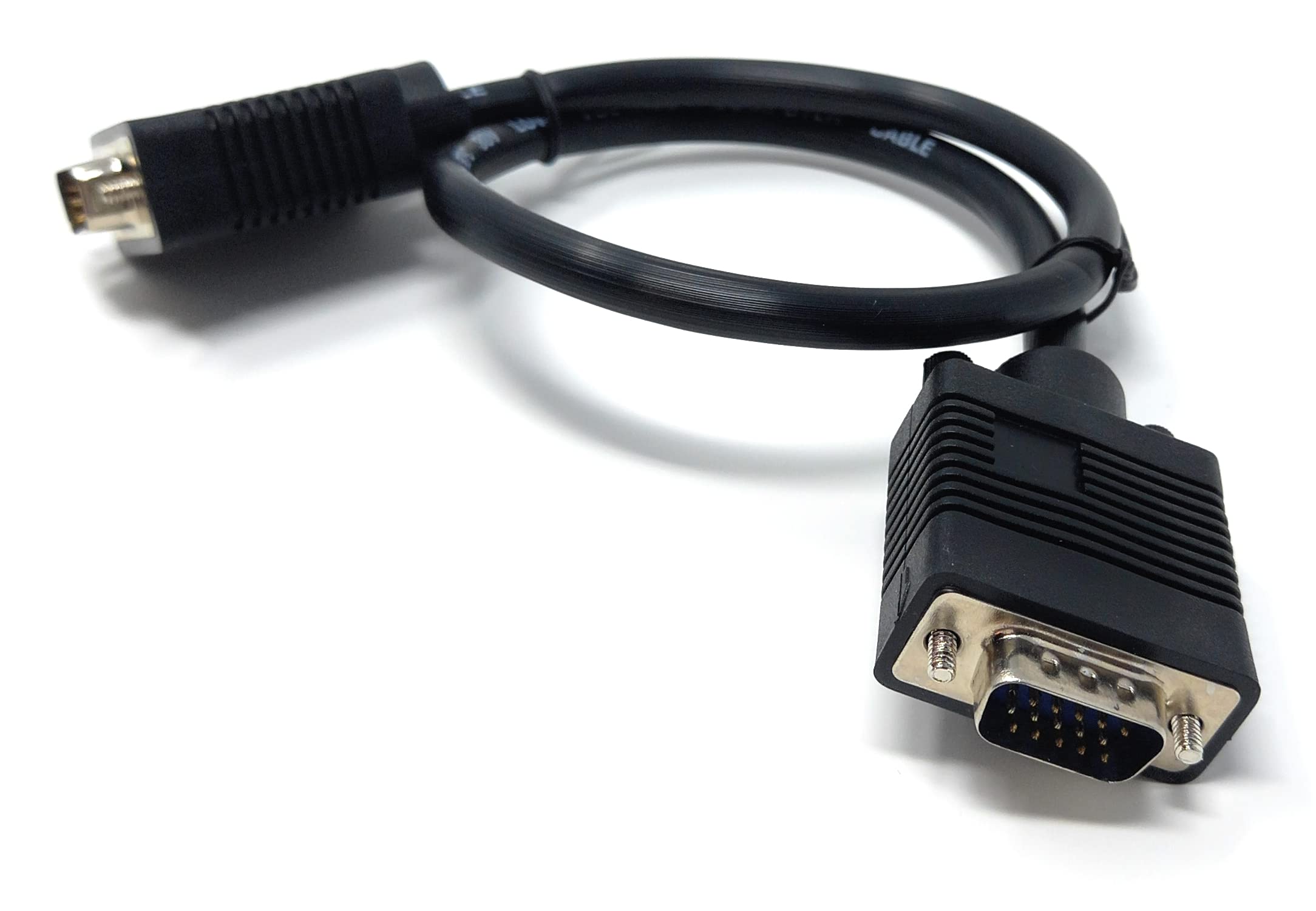 DRUT VGA to VGA Cable 15 pin SVGA Male to Male for Monitor Computer PC Laptops TV Projectors Extension Lead, HD15 All Data Pins Connected