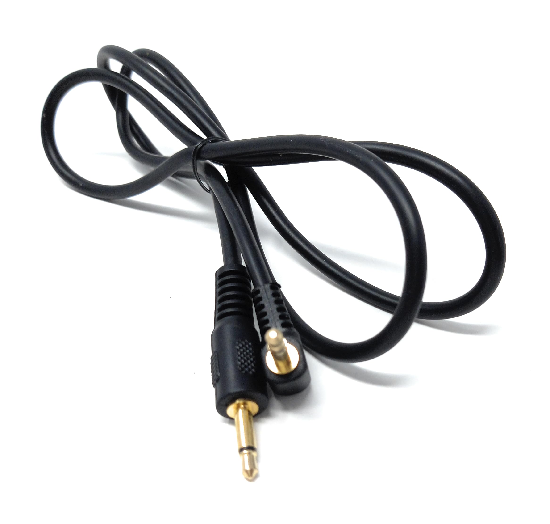 3.5mm Mono to 3.5mm Mono Jack Plug Right Angle Audio 1/8'' AUX Cord Cable Lead