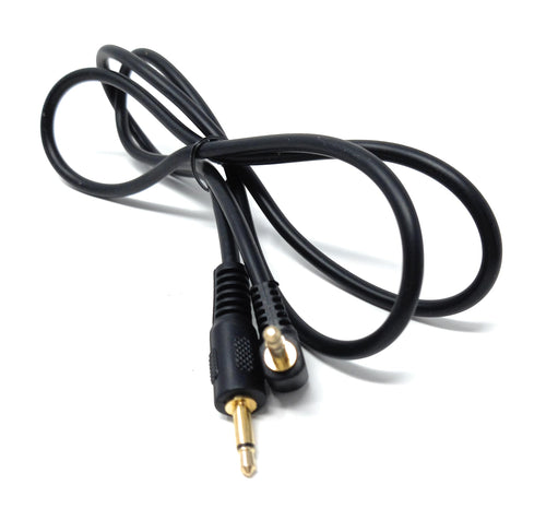 3.5mm Mono to 3.5mm Mono Jack Plug Right Angle Audio 1/8'' AUX Cord Cable Lead