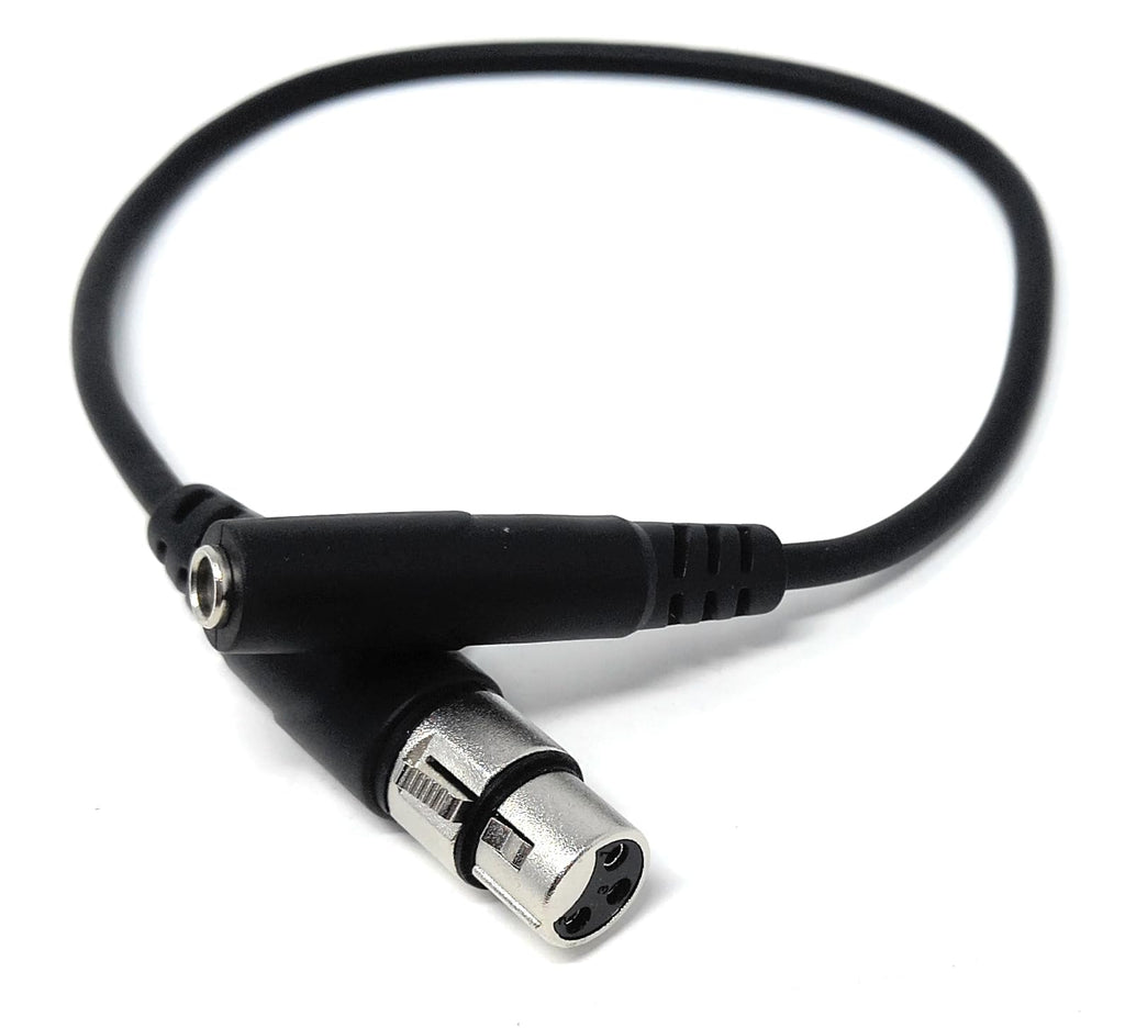 6.35mm (1/4") Stereo Jack Socket to 3-Pin XLR Female Adapter Cable – Audio Converter for Mixers, Controllers, DJ & Pro Sound Equipment