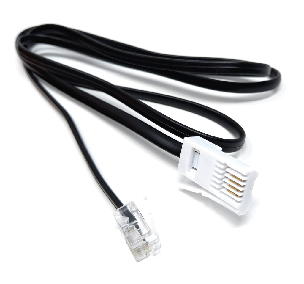DRUT BT to RJ11 4 Wire (431A) Male to Male UK Telephone Modem Lead Cable
