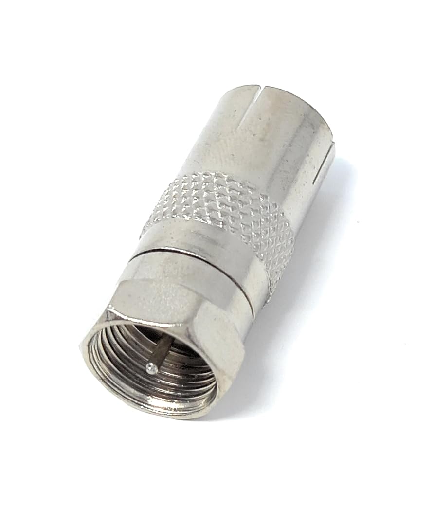 DRUT RF Female Coax Socket to F Type Screw Male Plug Adapter Converter for TV, Satellite Cable