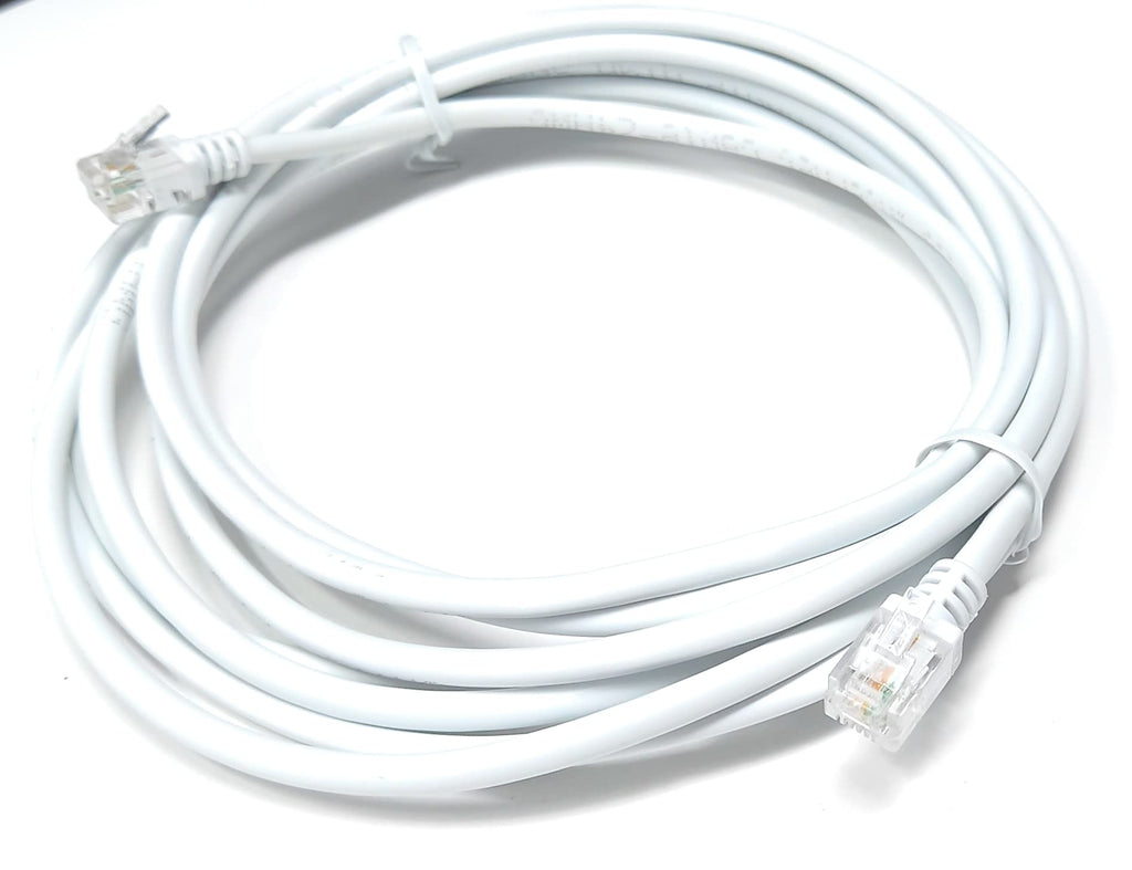 RJ11 to RJ11 ADSL 2 High Speed Broadband Modem Telephone Cable Transmits Data Up to 100 Mbits/sec, 26 AWG Supports Analogue or Digital (DSL/ISDN) Applications