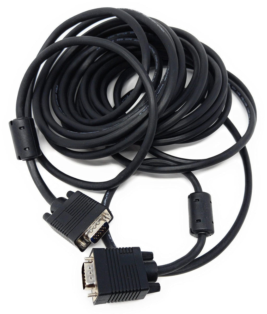 DRUT VGA to VGA Cable 15 pin SVGA Male to Male for Monitor Computer PC Laptops TV Projectors Extension Lead, HD15 All Data Pins Connected