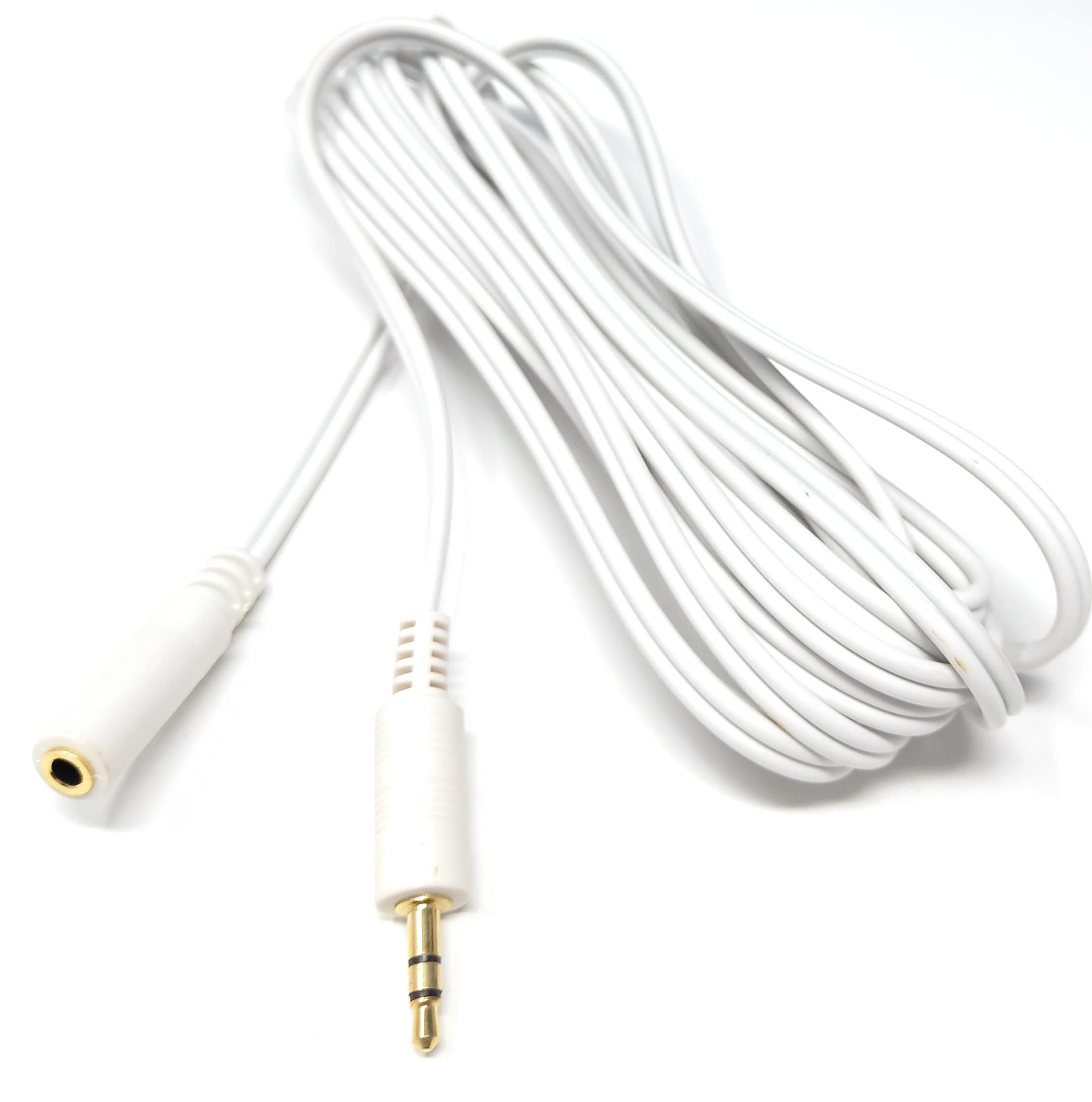 DRUT 3.5mm to 3.5mm Stereo Audio Extension Cable Lead Male to Female Gold Connectors