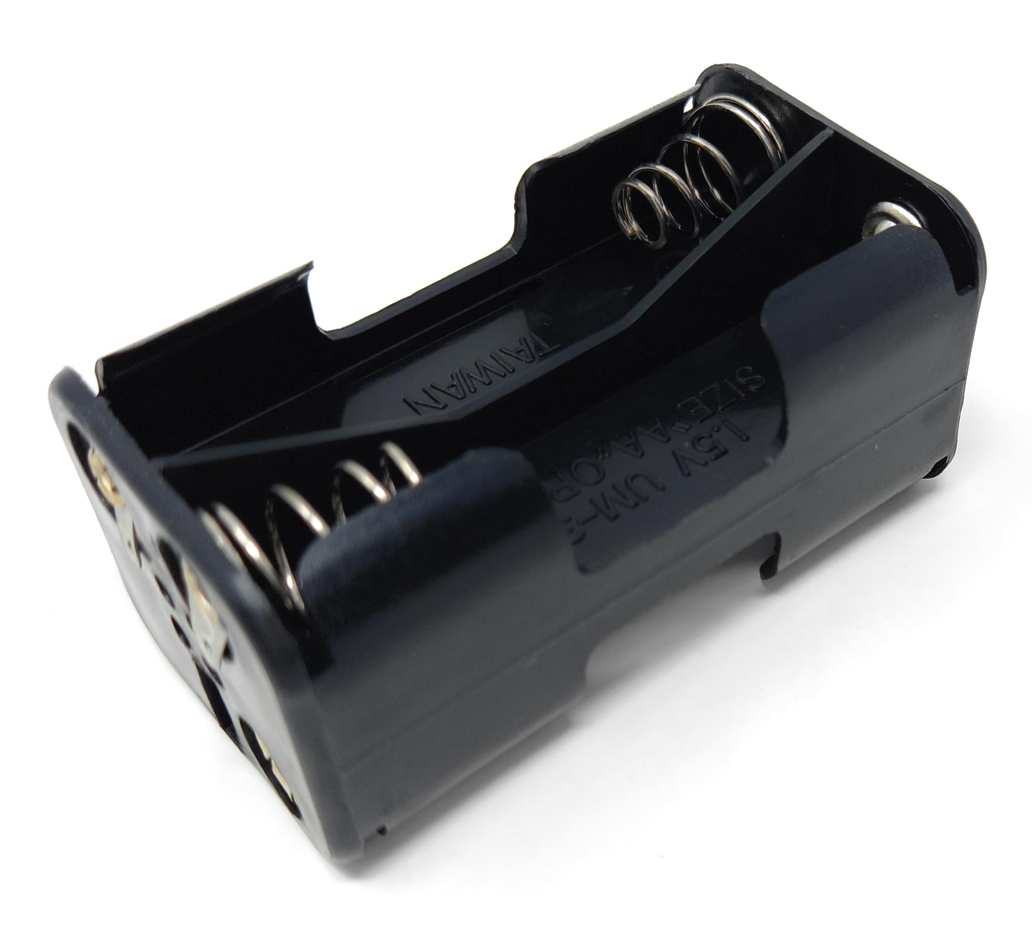 4 x AA Battery Holder Case Housing Box With Solder Lug Terminals Connector Block, Open Style Quadrate