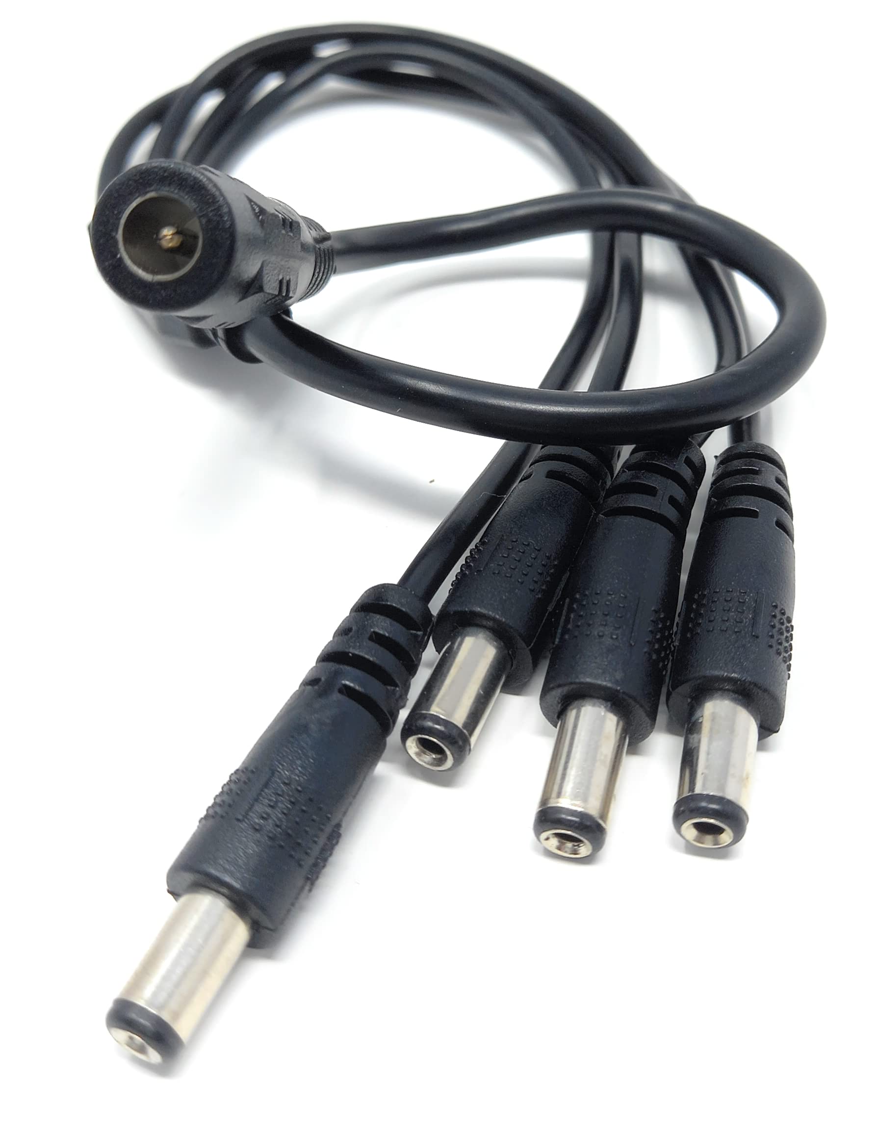 DRUT 5.5mm to 2.1mm DC Power Splitter Lead Adapter 12V PSU to LED, CCTV Camera Cable