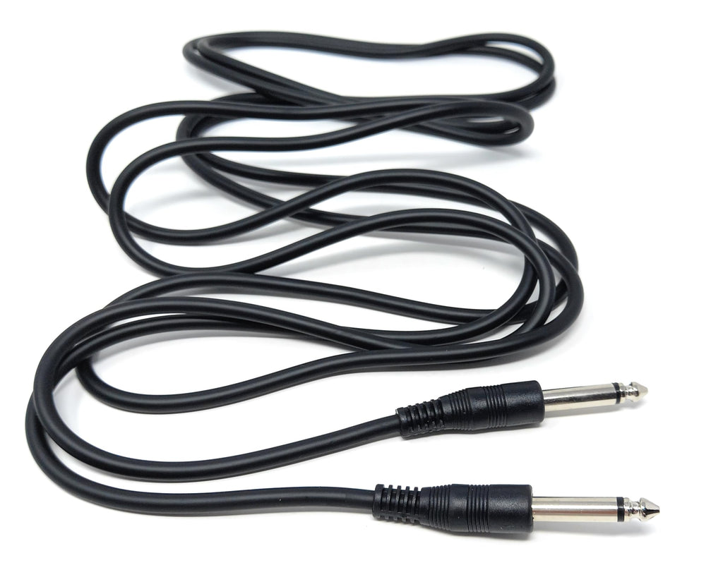DRUT 6.35mm 1/4" TS Mono Jack to Jack Plug Lead for Guitar, Amplifiers, Music Instruments, Speakers, Microphone Cable