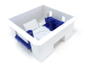 1 Gang Dry Lining Back Plasterboard Surface Pattress Box with Adjustable Lugs 35mm Deep, for Faceplate