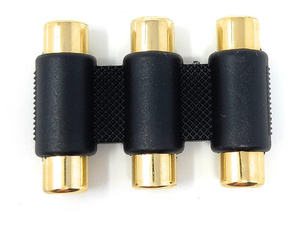 DRUT Phono RCA to RCA Coupler Joiner Female to Female Audio Connector Cable Adaptor Gender Changer