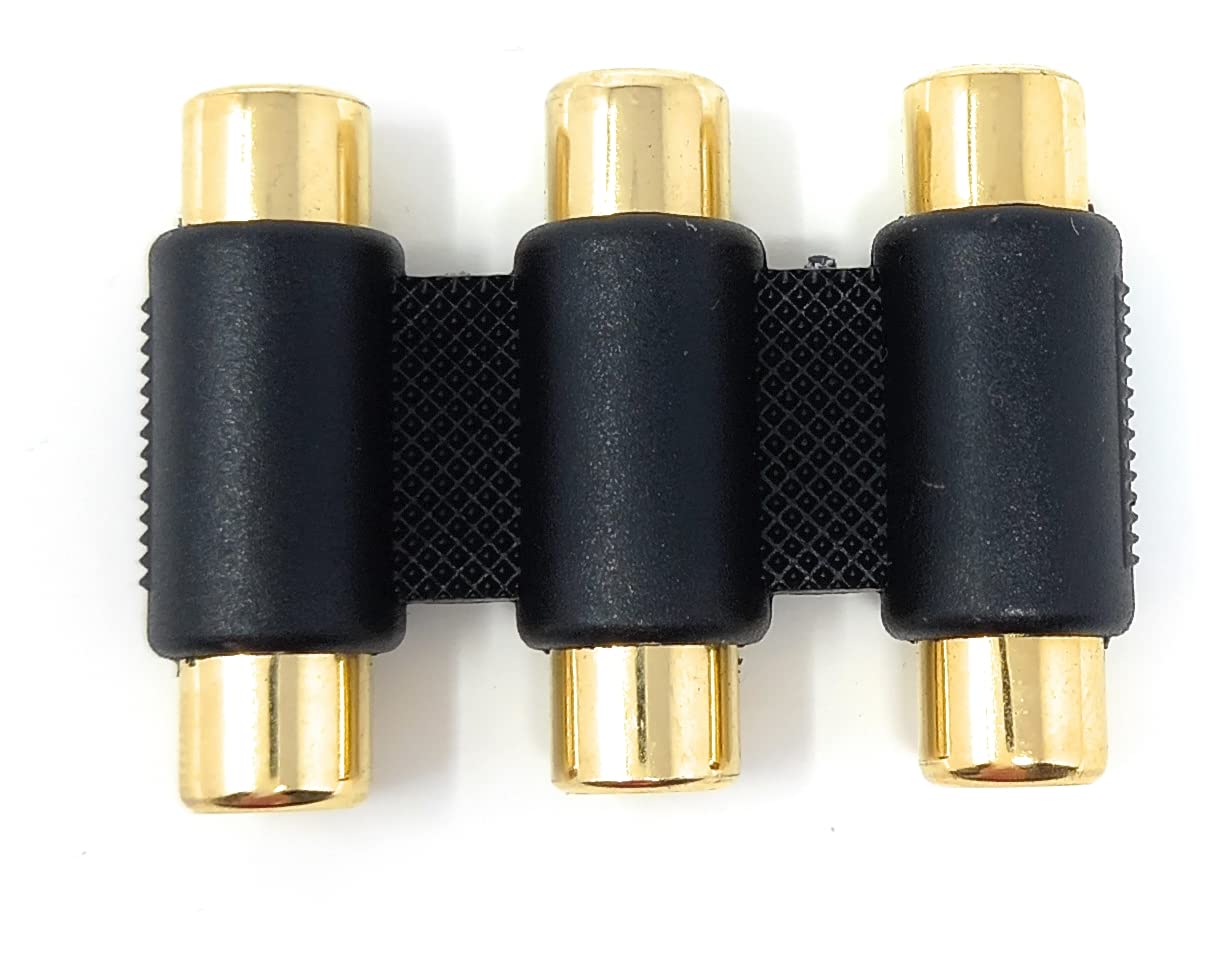 DRUT Phono RCA to RCA Coupler Joiner Female to Female Audio Connector Cable Adaptor Gender Changer