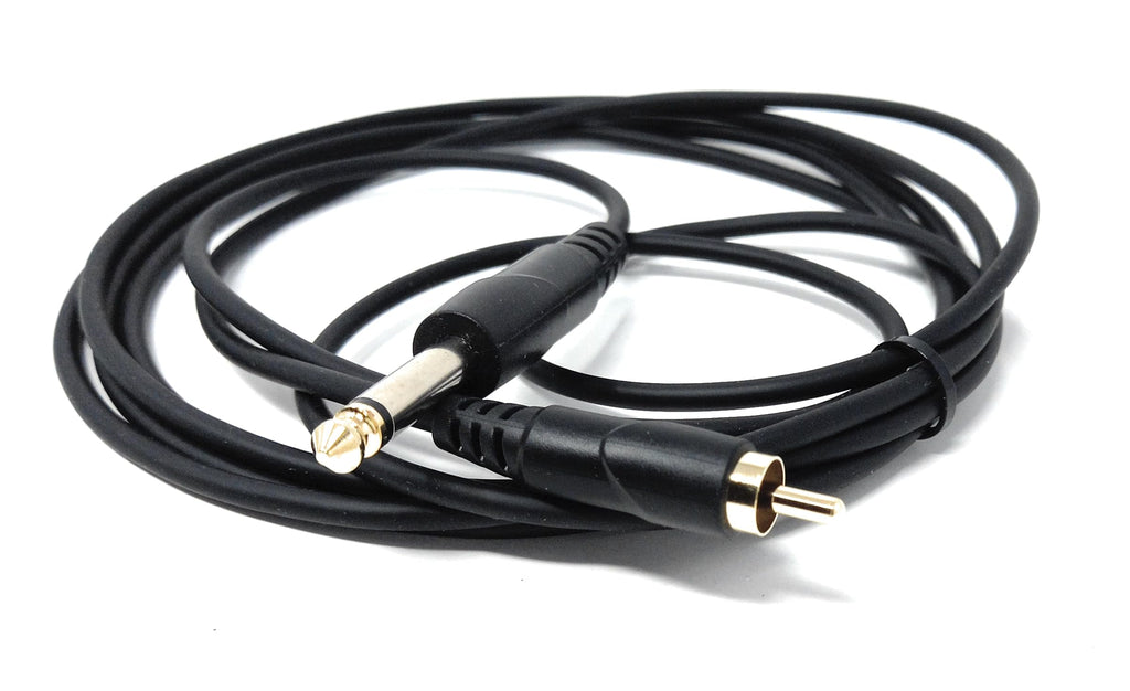 DRUT 6.35mm (1/4") Mono Jack Plug to RCA Phono Audio Cable – Signal Patch Lead for Mixers, Controllers, DJ & Audio Equipment