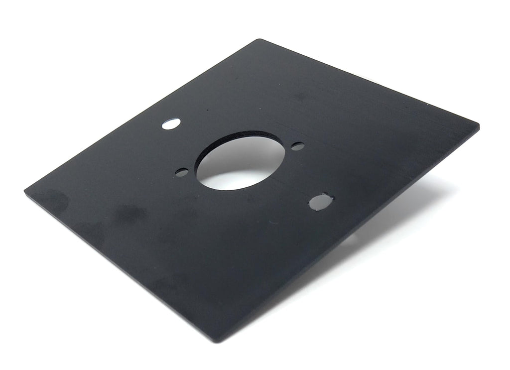 Brushed Aluminium Wall Plate, 86x86mm, D-Series Hole, Compatible with Neutrik, HDMI, USB, RJ45, BNC, RCA, XLR Wall Faceplates