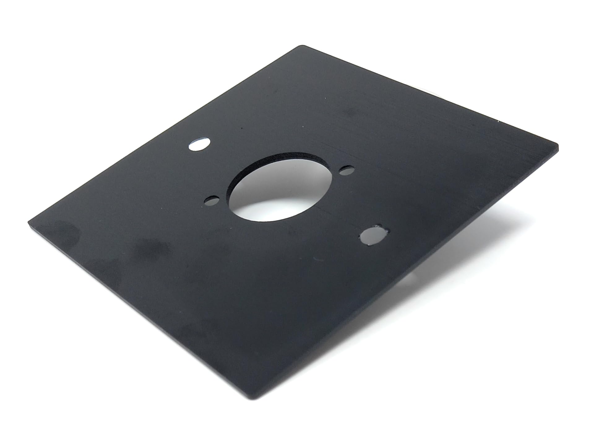 Brushed Aluminium Wall Plate, 86x86mm, D-Series Hole, Compatible with Neutrik, HDMI, USB, RJ45, BNC, RCA, XLR Wall Faceplates