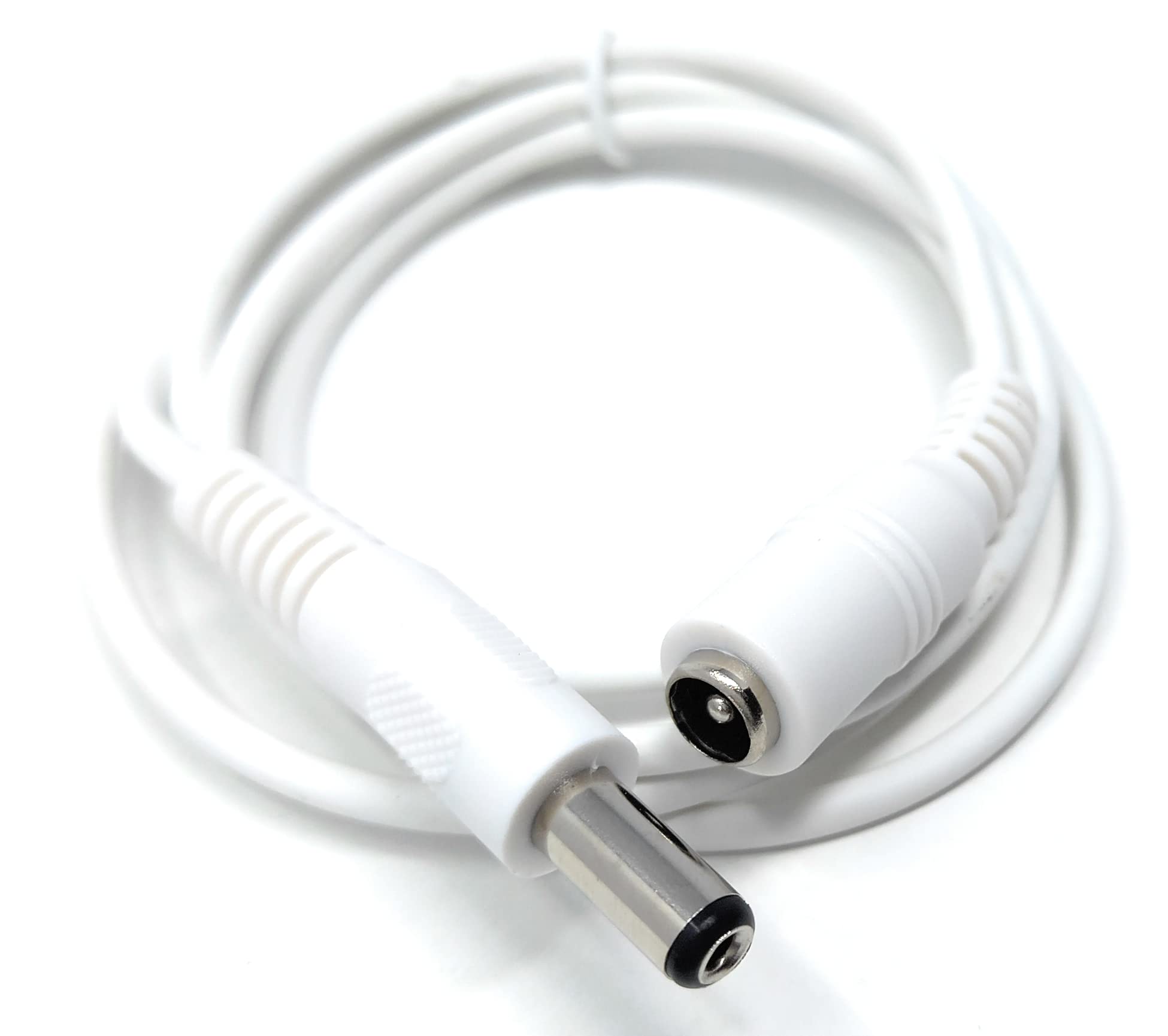 5.5mm x 2.1mm DC Power Plug to Socket, Male to Female CCTV, LED, Modem Router, Music Instruments Extension Lead Cable