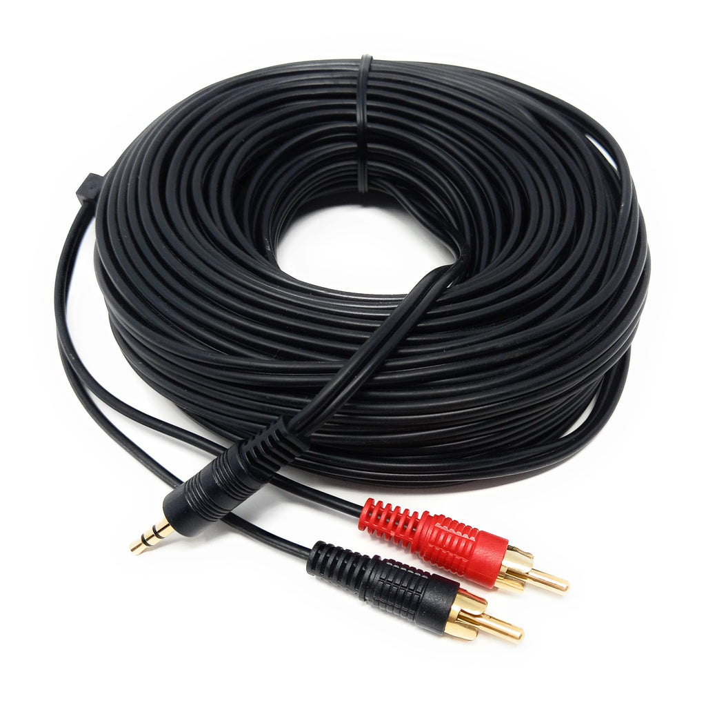 DRUT 3.5mm to Twin RCA Stereo Aux Phono Audio Cable Mini Jack Lead Cord Y Splitter Headphone Cord RCA Y Splitter Adapter
