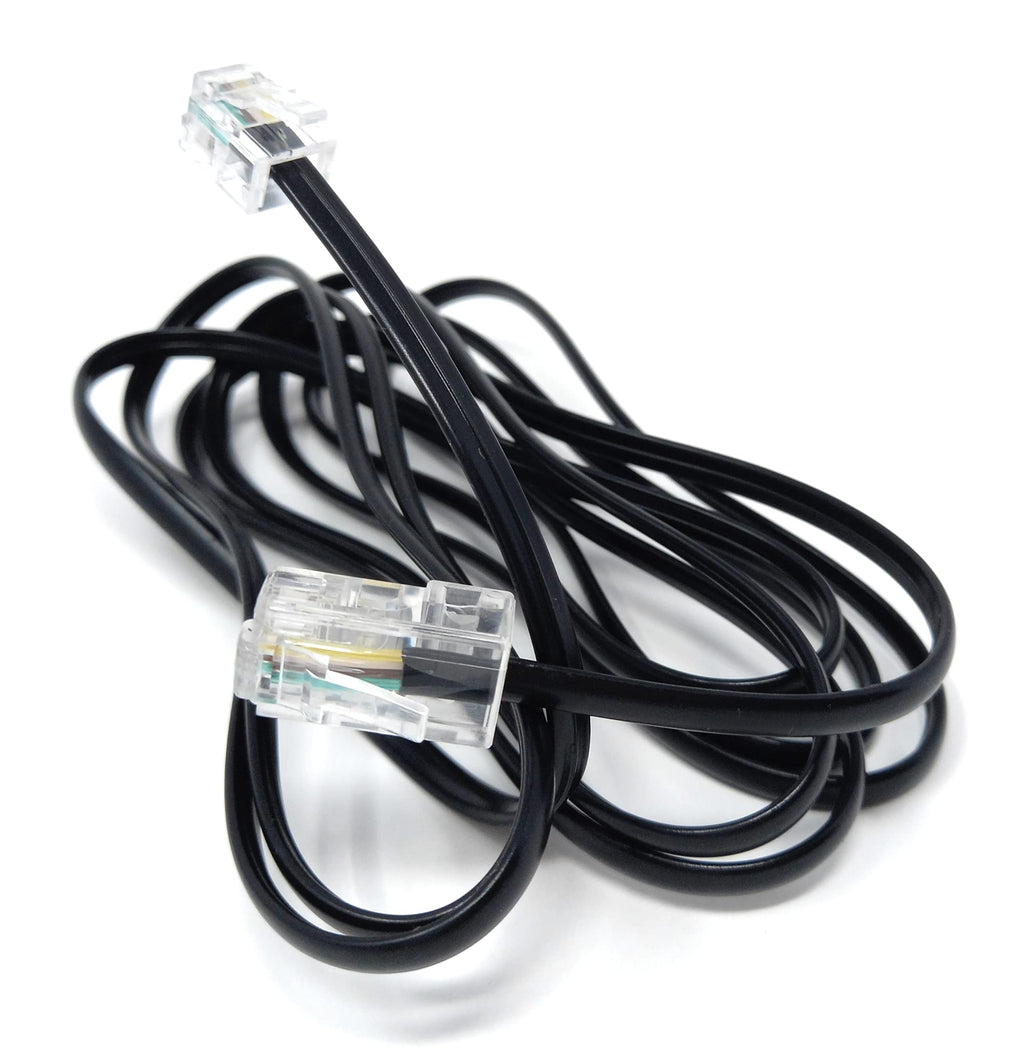 DRUT Flat RJ11 to RJ45 Male to Male 4 wire Broadband, Modem Cable Lead