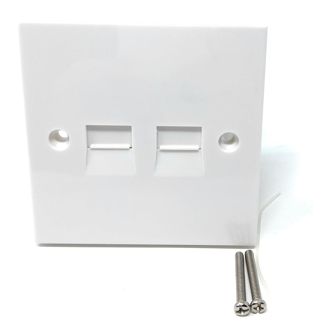 DRUT Twin BT Master Telephone Flush Mounting PSTN IDC Wall Double Socket (4/1A)