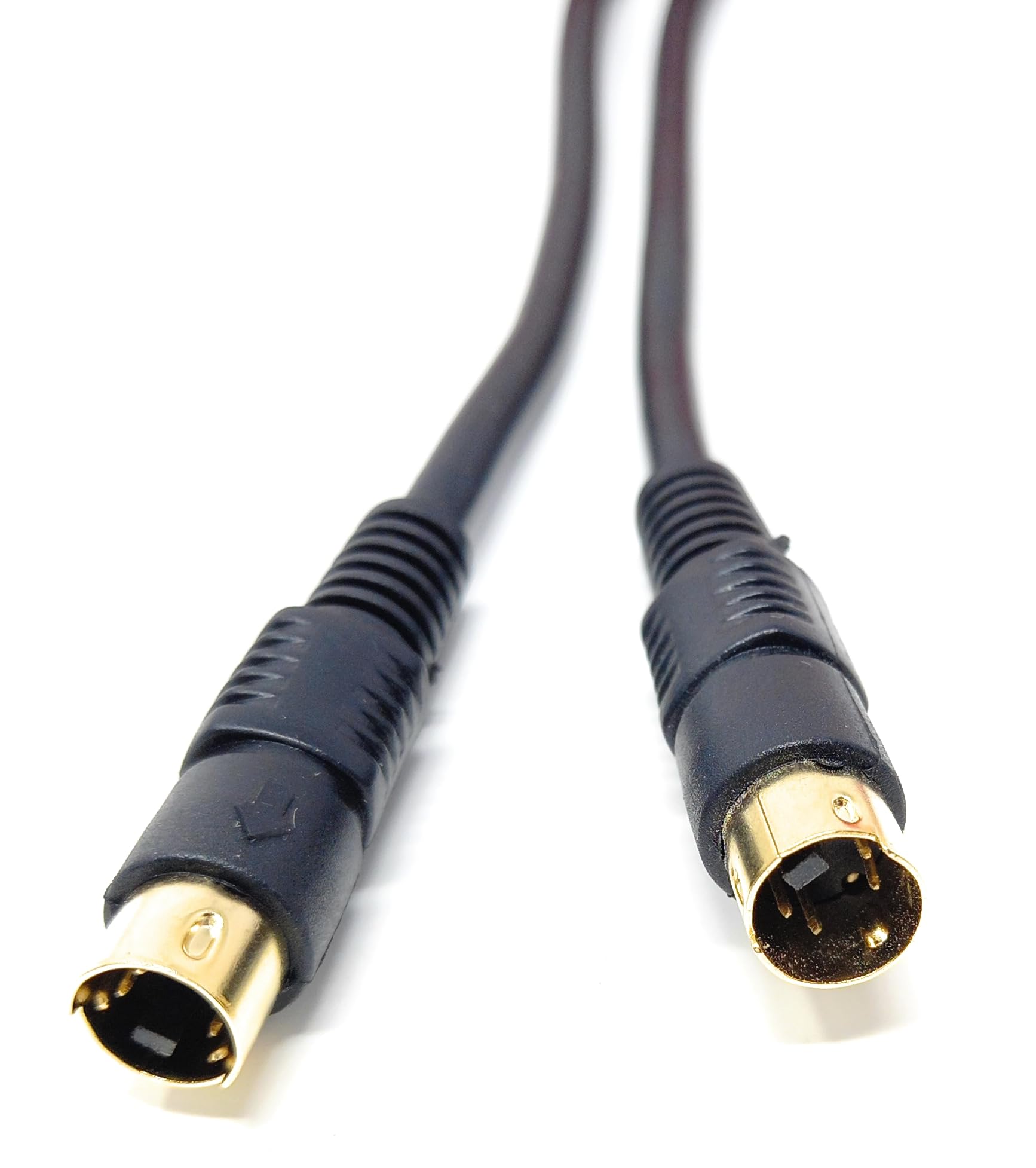 DRUT S-Video (SVHS) Cable 4-pin Male to Male Gold Plated Compatible With TV, HDTV, DVD, VCR, Camcorder, Game Console