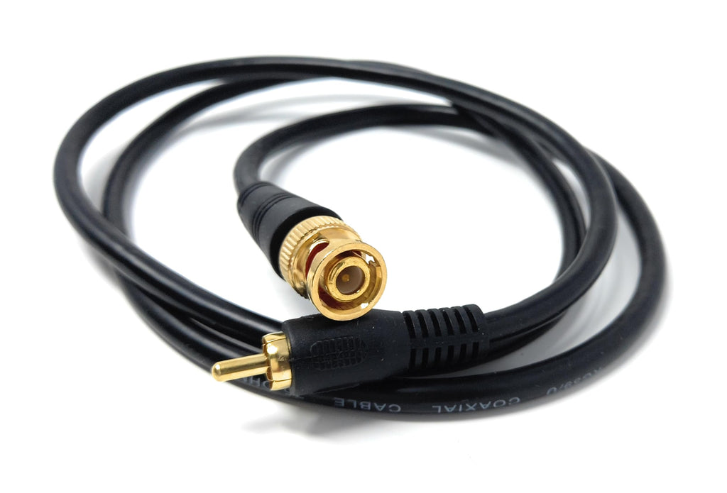 DRUT BNC to RCA Phono Plug CCTV Cameras Coax Male to Male 75R Video Cable Lead