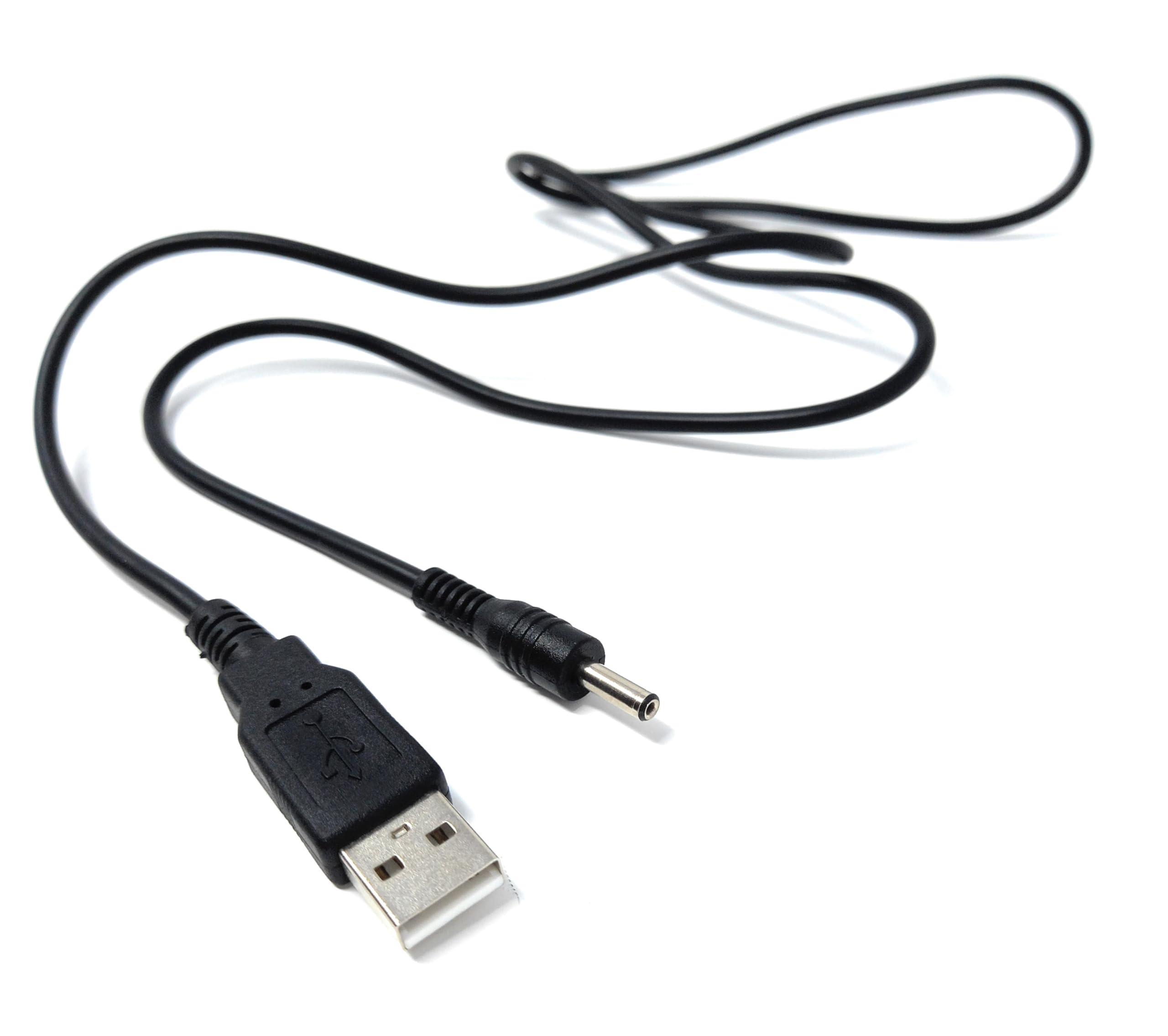 DRUT Big Pin 3.5mm to USB Charger Lead Cord Cable, Compatible With Old Classic Nokia Phones 3210, 3220, 3230, 3300, 3310, 3330, 3410, 3510, 6230, 6310, 7210, 8210 etc.