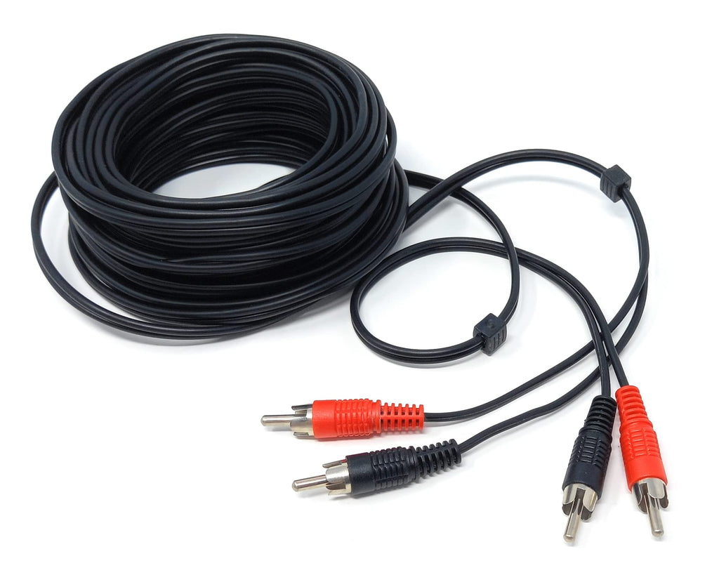 DRUT RCA to RCA Phono Twin Jack to Jack Stereo Audio Cable Lead Cord Compatible With CD/DVD/Amplifier/Hifi/DJ Mixer/Turntable