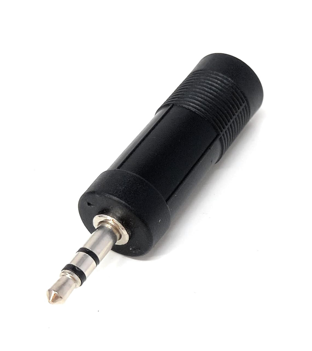 DRUT Audio Adapter, 6.35mm TRS Stereo Jack Socket to 3.5mm Stereo Jack Plug Converter for Headphones, Amplifiers, Mixers, Instruments