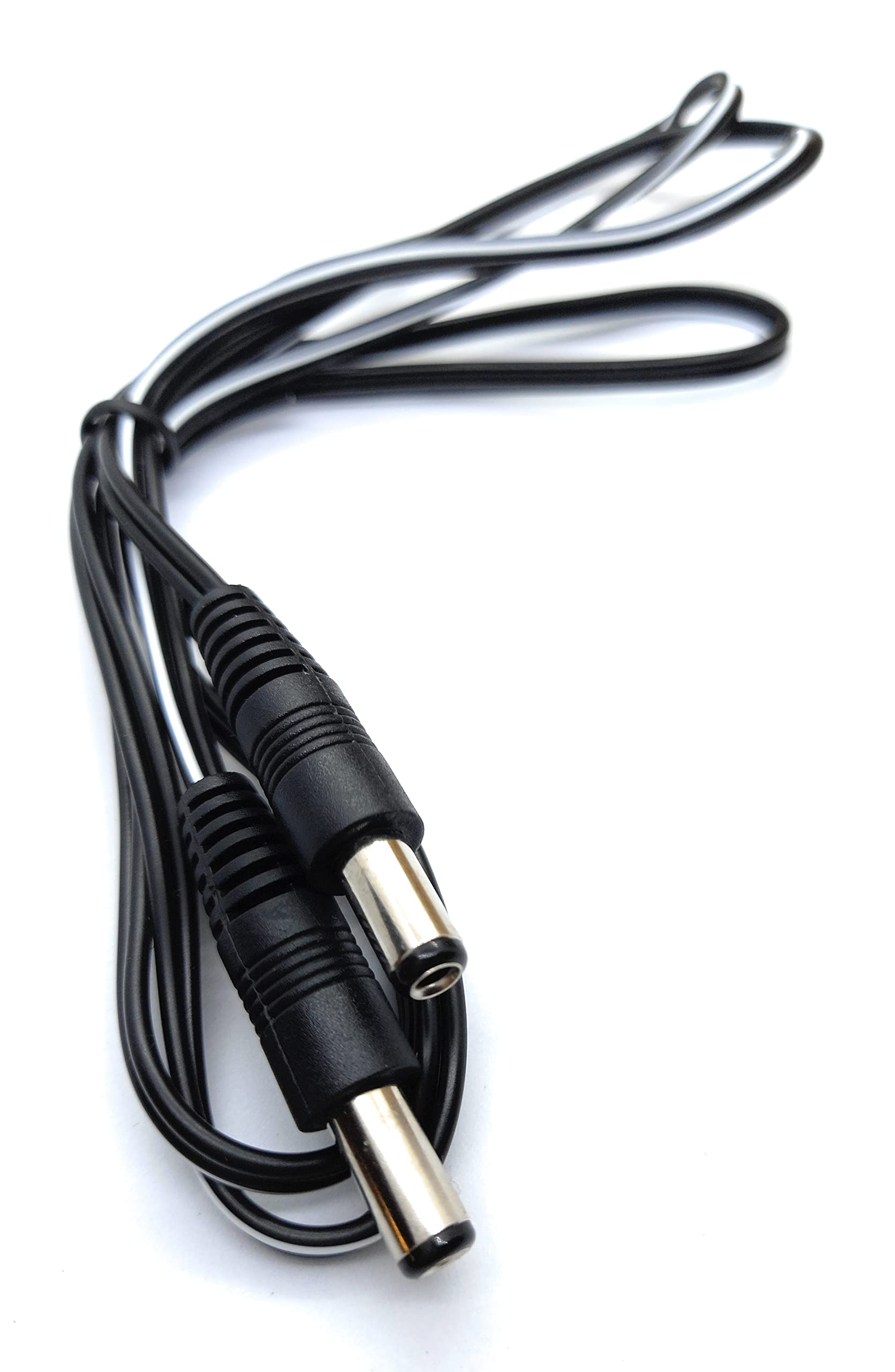 DRUT 2.5mm x 5.5mm Male to Male Power DC Connector Cable Lead for CCTV Camera, LED Lights