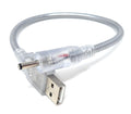 DRUT 30cm USB-A to 3.5mm x 1.35mm Barrel Jack Male DC Power Charger Adapter Cable (Metal Shelding) 1ft