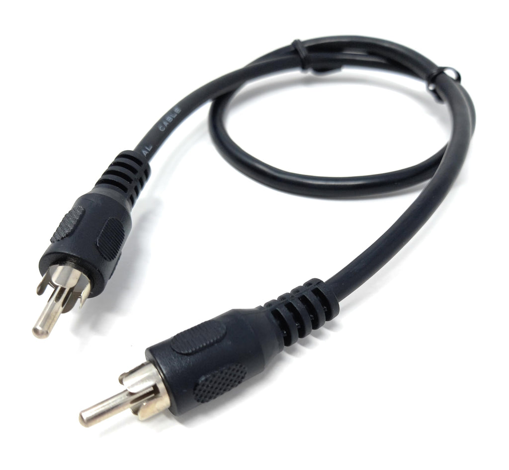 DRUT Single RCA to RCA Phono Plug to Plug Audio Cable, Speaker Male to Male Lead