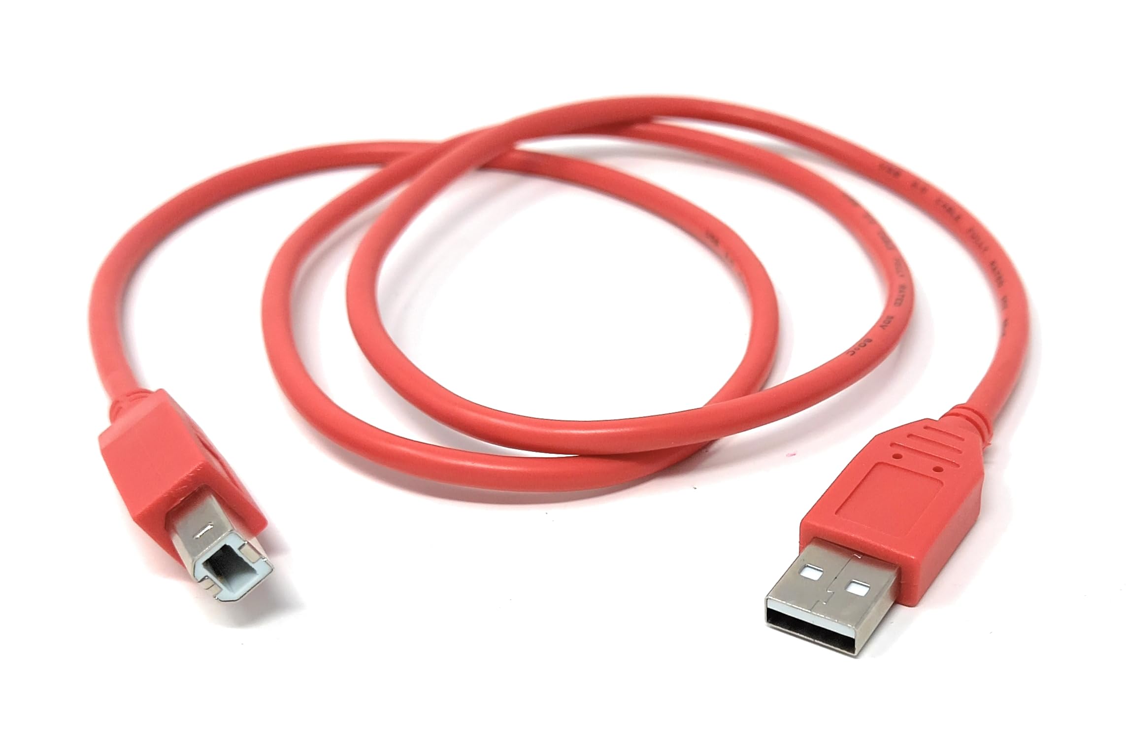DRUT USB B Cable for DJ Controllers & MIDI Devices, Printer Style Lead for Mixers, Turntables, Keyboards, Samplers, Synthesizers, Compatible with Numark, Pioneer, Traktor, Denon, Akai, Serato