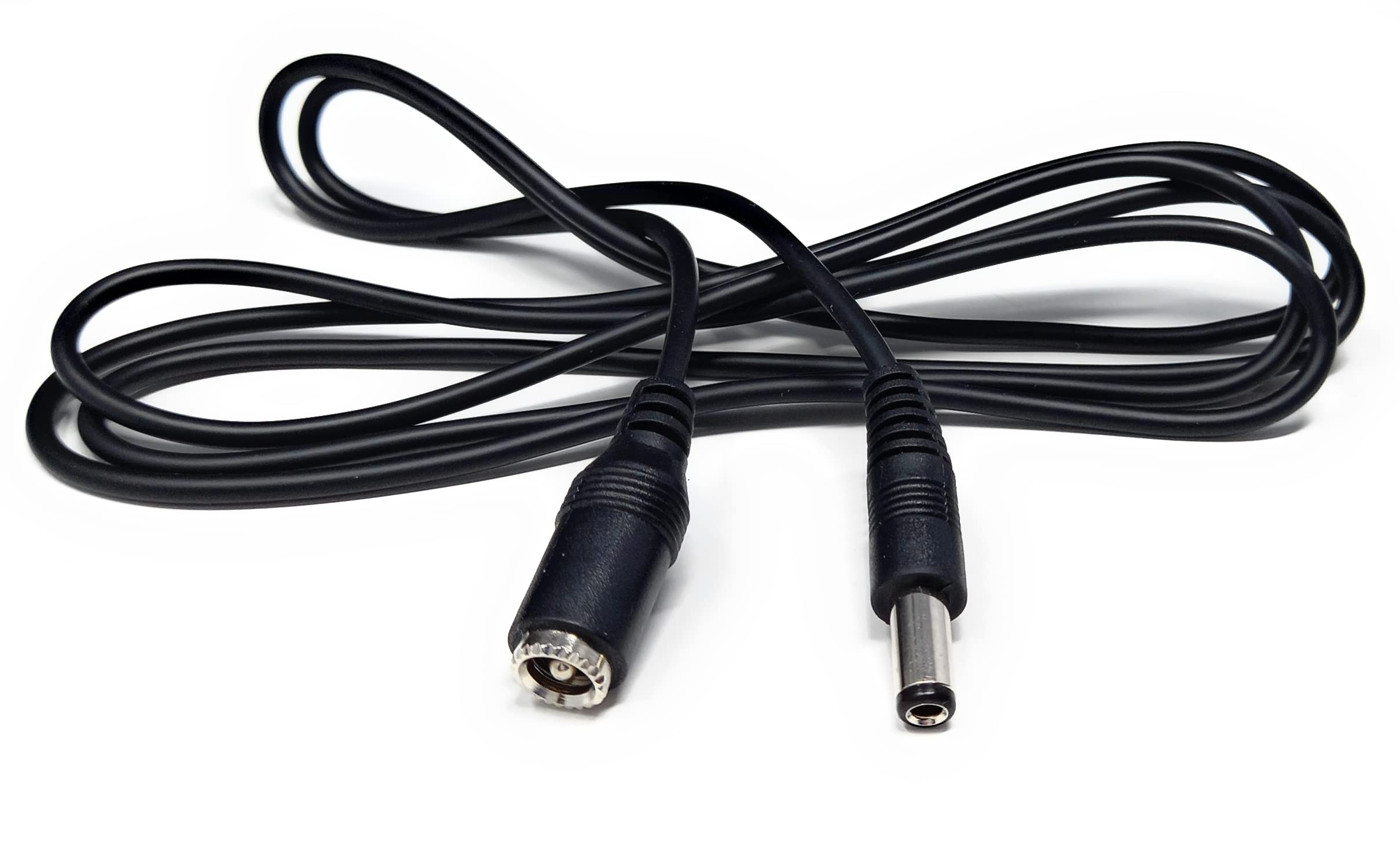 DRUT 2.5mm x 5.5mm Male to Female Power DC Connector Extension Cable Lead for CCTV Cameras, LED Lights