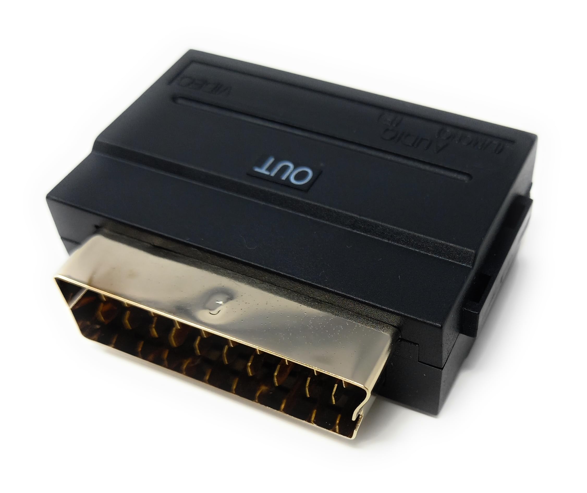 DRUT SCART Plug Male to 3 RCA Female AV Audio Video Adapter Converter for TV DVD VCRs Game Consoles