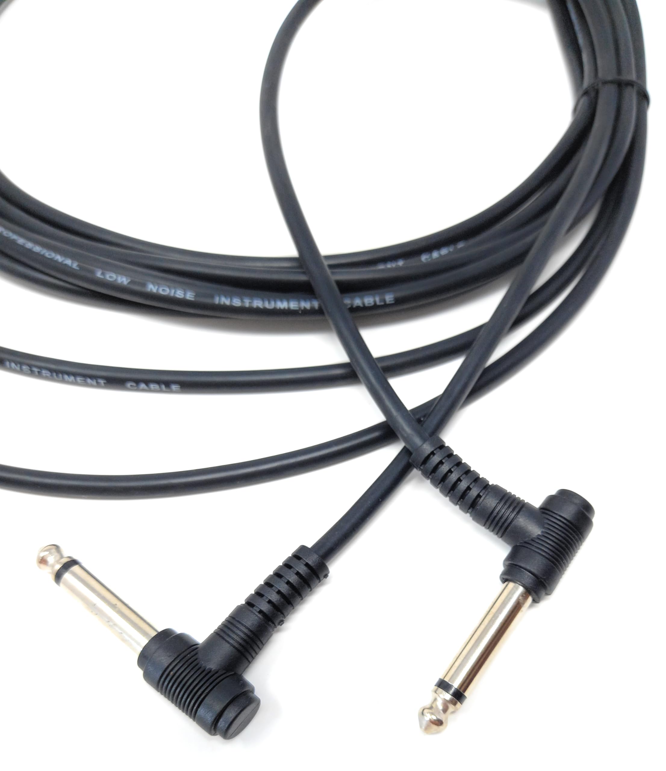 DRUT 6.35mm to 6.35mm Right Angle 90 Degree Jack Audio Mono Guitar Speaker Music Instrument Cable Lead