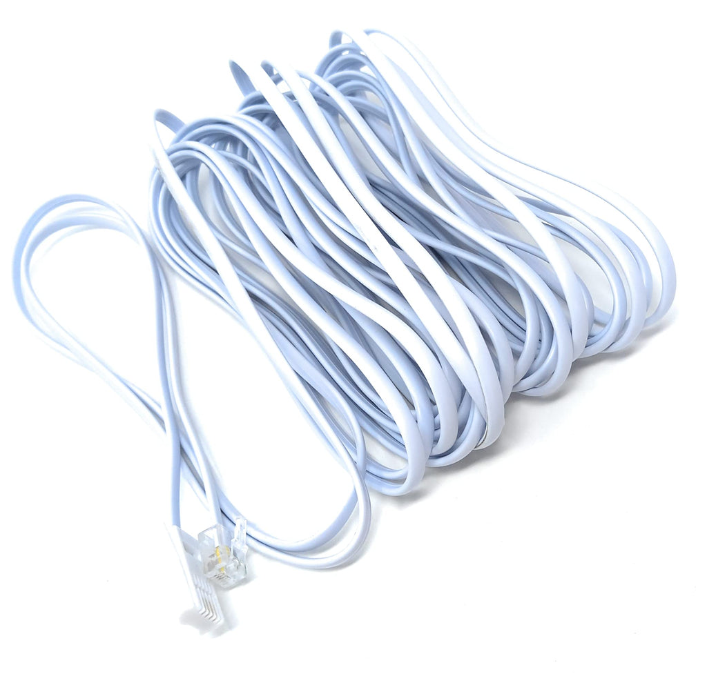 DRUT RJ11 to BT, 4 Pin Male to Male Rollover Cable Modem Router Lead Cord VDSL/ADSL (not for telephone)
